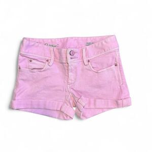 Lilly Pulitzer Clifton Shorts Pink Denim Jean Cuffed Women’s Size 00 Preppy
